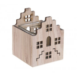 Domek drewniany lampon 19 cm H