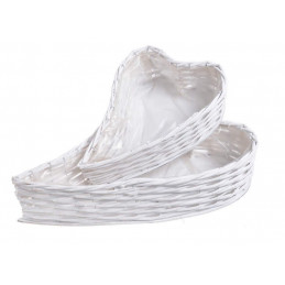 Osłonka serce 2szkpl..30x22x10cm, 40x30x11cm