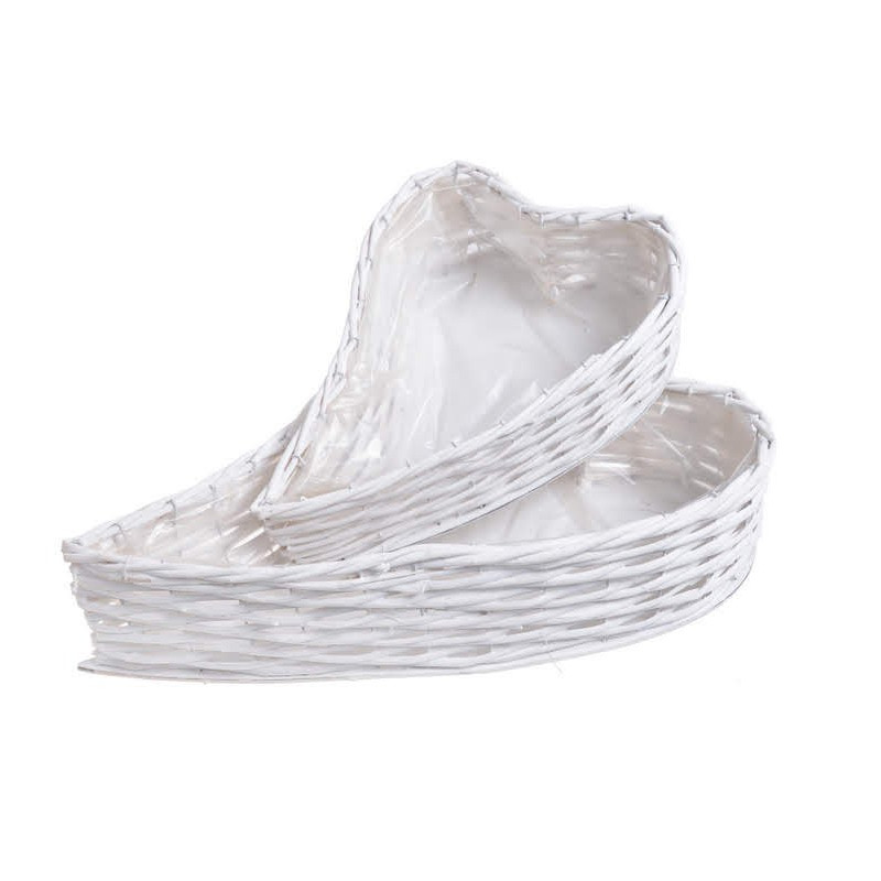 Osłonka serce 2szkpl..30x22x10cm, 40x30x11cm