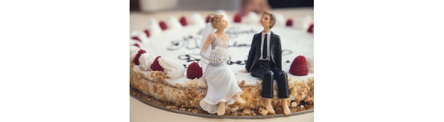 Dekoracje ślubne, piki, zwisy z kryształkami, poduszki na obrączki, woreczki z organzy i satyny itp.