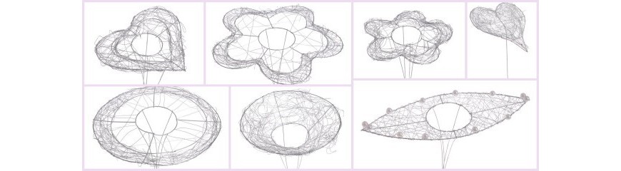 Kryzy ślubne, kryzy z drutu, kryzy rattanowe, kryzy tiulowe itp.