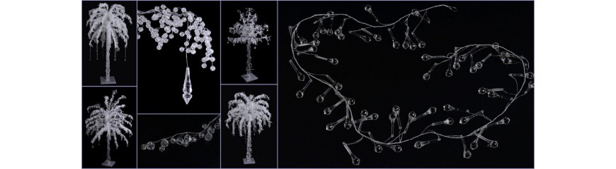 kryształki,kryształowe drzewka,choinka z kryształków,